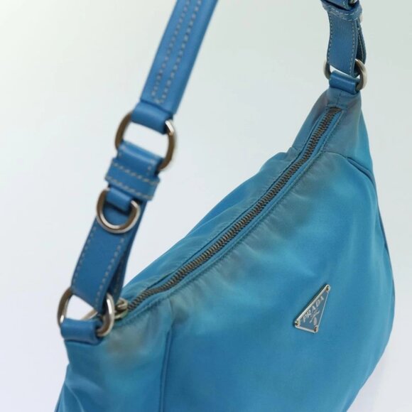 PRADA Accessory Pouch Nylon Light Blue Auth - Picture 8 of 15